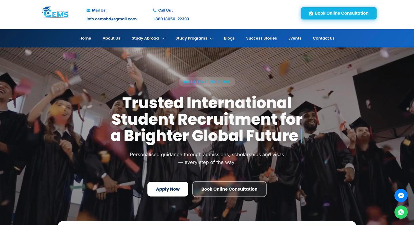 CEMS Global desktop preview